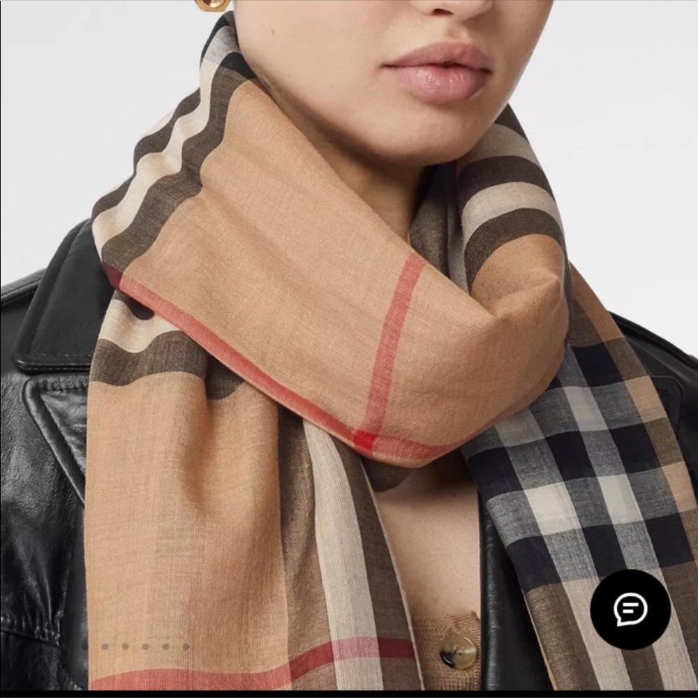 Authentic- Burberry scarf. Box is not  included,